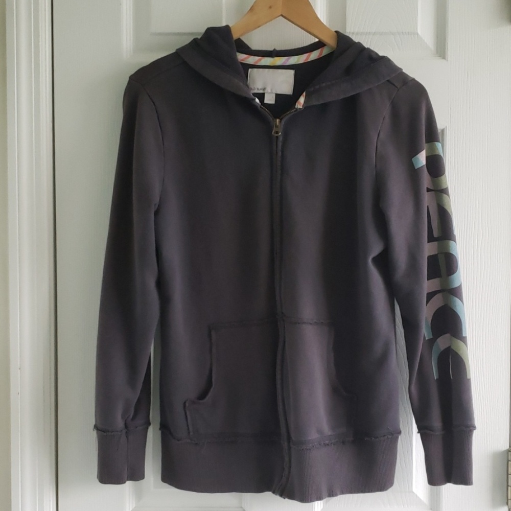 Dark Grey "Peace" Hoodie